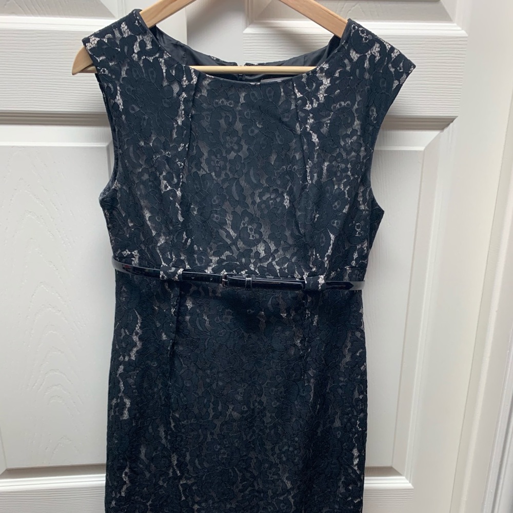 Calvin Klein black lace dress